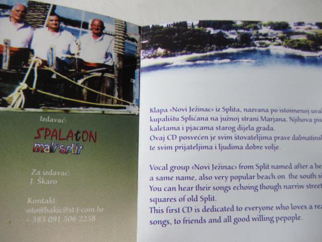 クロアチアの有名なアカペラ・グループ、Tebi DalmacijoのCD「 Klapa Novi Jezinac 」 < CD/DVD/ビデオ  クロアチアの有名なアカペラ・グループ、Tebi DalmacijoのCD「 Klapa Novi Jezinac 」 < CD/DVD/ビデオの