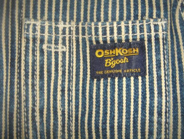 オシュコシュ OshKosh デニム ヒッコリー ストライプ カバーオール Hickory Stripe Overalls < ブランド  オシュコシュ OshKosh デニム ヒッコリー ストライプ カバーオール Hickory Stripe Overalls < ブランドの