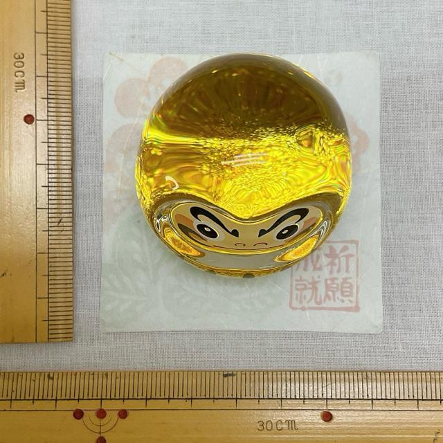 新品未使用 ガラス製 【金彩 だるま 祈願成就】ミニチュアだるま クリスタル置物 ペーパーウェイト 合格 当選 祈願 願いごと < インテリア/ライフ  新品未使用 ガラス製 【金彩 だるま 祈願成就】ミニチュアだるま クリスタル置物 ペーパーウェイト 合格 当選 祈願 願いごと < インテリア/ライフの