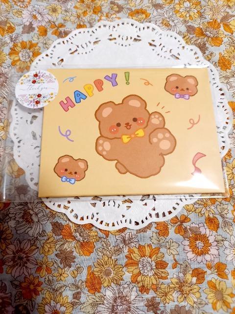 新品☆くまのメッセージカード☆ < インテリア/ライフ  新品☆くまのメッセージカード☆ < インテリア/ライフの
