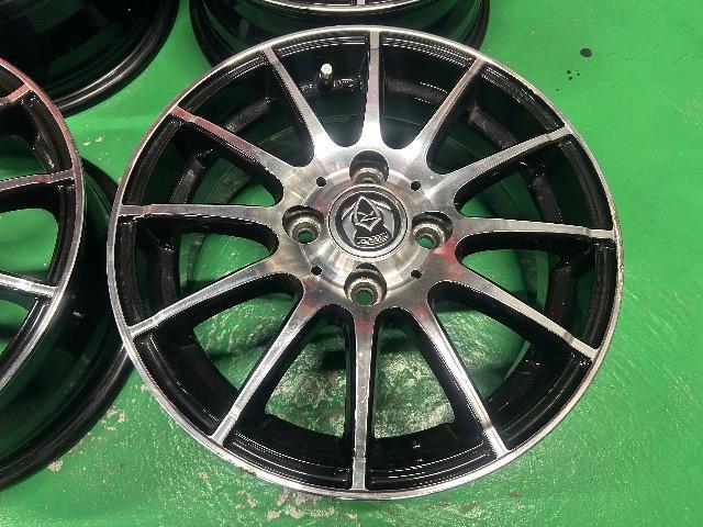 0092427)激安社外アルミホイール4本セットウェッズブラックポリッシュ14インチ5.5J+45コンパクトカーサイズ送料無料 < 自動車/バイク 0092427)激安社外アルミホイール4本セットウェッズブラックポリッシュ14インチ5.5J+45コンパクトカーサイズ送料無料 < 自動車/バイク