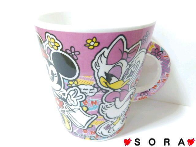 ディズニー【ミニー&デイジー】オリジナルボックス付♪陶器製 マグカップ < インテリア/ライフ ディズニー【ミニー&デイジー】オリジナルボックス付♪陶器製 マグカップ < インテリア/ライフの