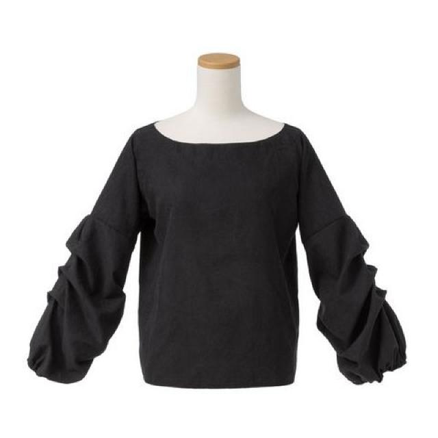 夢展望★くしゅくしゅボリューム袖 ボートネック ブラウス < ブランド 夢展望★くしゅくしゅボリューム袖 ボートネック ブラウス < ブランドの