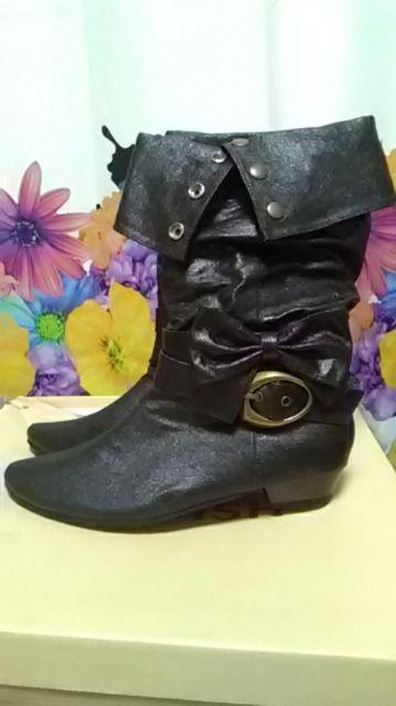 (ジ)CANDISH/キャンディッシュ・黒リボン ブーツ・S < ブランド  (ジ)CANDISH/キャンディッシュ・黒リボン ブーツ・S < ブランドの