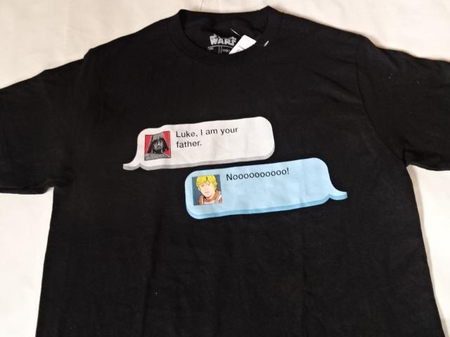 STARWARS Luke,I am your father会話プリントTシャツUS S < 男性ファッション  STARWARS Luke,I am your father会話プリントTシャツUS S  < 男性ファッションの