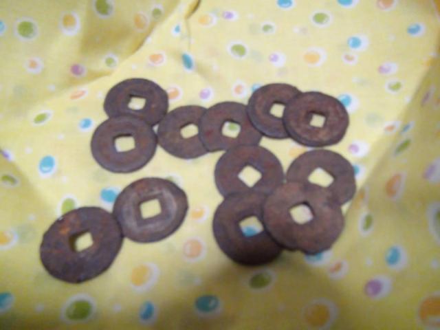 古銭 寛永通宝 島屋無背 大様銭12枚 !! < ホビー  古銭 寛永通宝 島屋無背 大様銭12枚 !!  < ホビーの