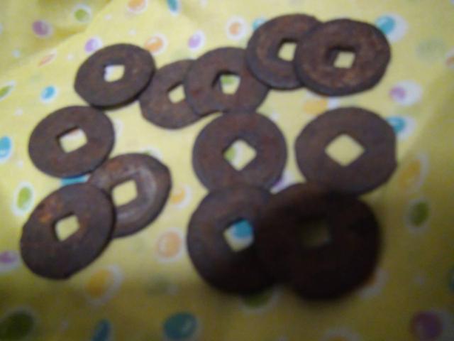 古銭 寛永通宝 島屋無背 大様銭12枚 !! < ホビー  古銭 寛永通宝 島屋無背 大様銭12枚 !! < ホビーの