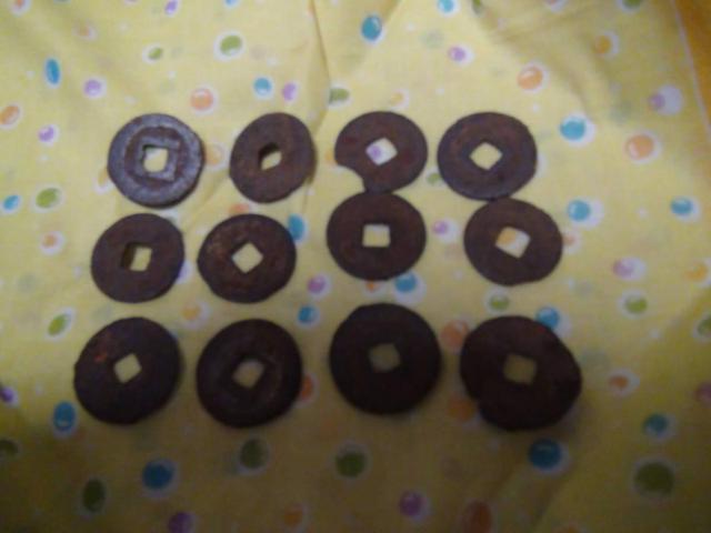 古銭 寛永通宝 島屋無背 大様銭12枚 !! < ホビー  古銭 寛永通宝 島屋無背 大様銭12枚 !! < ホビーの