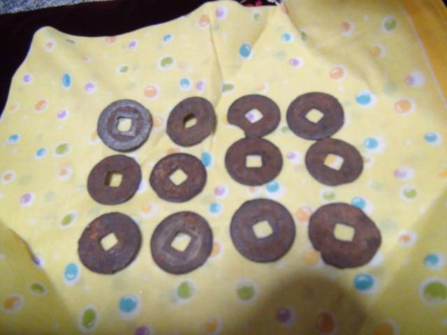 古銭 寛永通宝 島屋無背 大様銭12枚 !! < ホビー  古銭 寛永通宝 島屋無背 大様銭12枚 !! < ホビーの