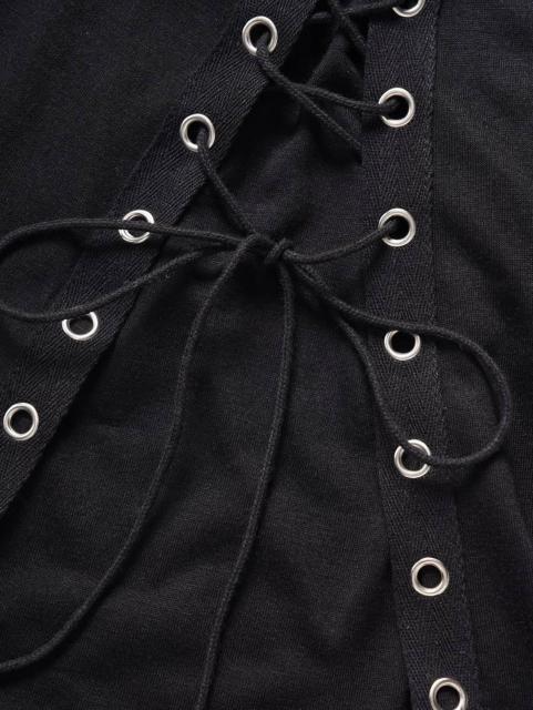 新品 大きいサイズ3L ゴシック編み上げドレスワンピース < 女性ファッション  新品 大きいサイズ3L ゴシック編み上げドレスワンピース < 女性ファッションの