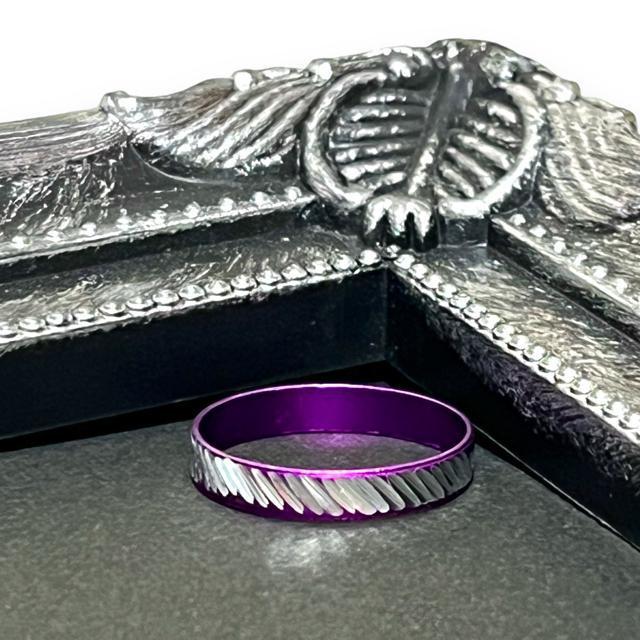 【新品/13号】キラキラ☆メタリックカットリング/パープル < 女性アクセサリー/時計 【新品/13号】キラキラ☆メタリックカットリング/パープル < 女性アクセサリー/時計の