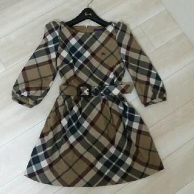 バーバリーブルーレーベル チェックワンピース < 女性ファッション  バーバリーブルーレーベル チェックワンピース  < 女性ファッションの
