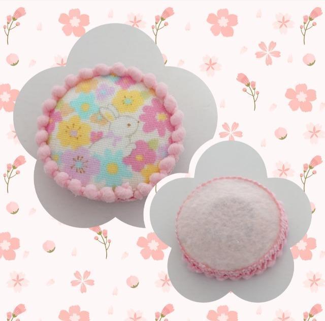ハンドメイド♪くるみボタンマグネット『お花畑うさぎ』A < ペット/手芸/園芸 ハンドメイド♪くるみボタンマグネット『お花畑うさぎ』A < ペット/手芸/園芸の