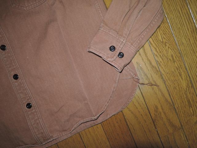 CALEE キャリー ワークシャツ M 茶系 ワッペン ステッチ 刺繍 長袖シャツ < ブランド  CALEE キャリー ワークシャツ M 茶系 ワッペン ステッチ 刺繍 長袖シャツ < ブランドの