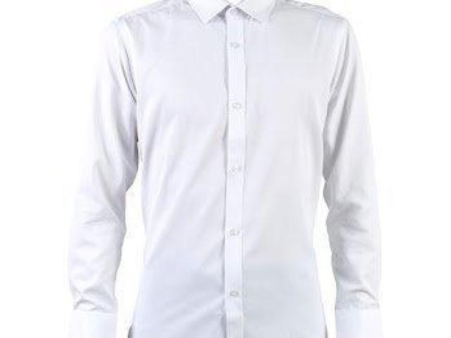 ワイシャツ 長袖 Yシャツ 細身 ビジネス 無地 冠婚葬祭 制服 就活 礼服 結婚式 Lサイズ 白 ホワイト < 男性ファッション ワイシャツ 長袖 Yシャツ 細身 ビジネス 無地 冠婚葬祭 制服 就活 礼服 結婚式 Lサイズ 白 ホワイト < 男性ファッションの