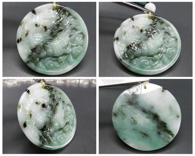 天然石柄入りひすい本翡翠麒麟キリン彫りペンダント木綿紐ネックレス幸運神獣 < 女性アクセサリー/時計 天然石柄入りひすい本翡翠麒麟キリン彫りペンダント木綿紐ネックレス幸運神獣 < 女性アクセサリー/時計の