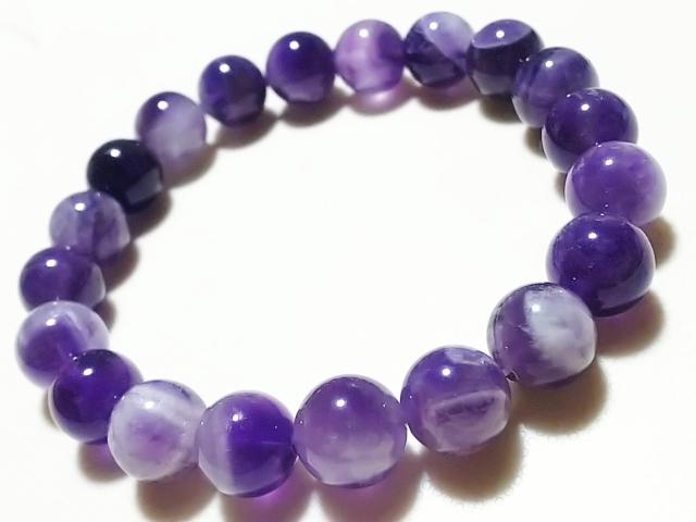 天然石★シェブロンアメジスト 10mm ブレス < 女性アクセサリー/時計 天然石★シェブロンアメジスト 10mm ブレス < 女性アクセサリー/時計の