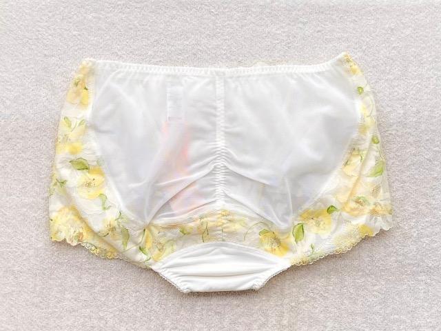 Triumph AMOSTYLE ショーツ Mサイズ ヒップハング パワーネット ホワイト/イエロー < 女性ファッション Triumph AMOSTYLE ショーツ Mサイズ ヒップハング パワーネット ホワイト/イエロー < 女性ファッションの