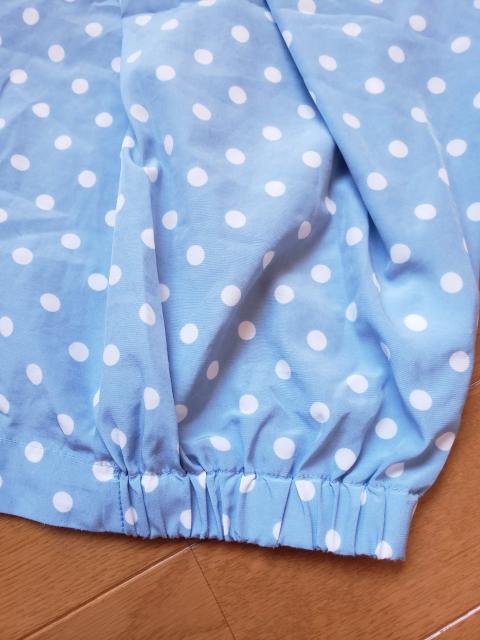 ☆美品☆a.v.v☆サックス水玉シャツブラウス☆38 < ブランド  ☆美品☆a.v.v☆サックス水玉シャツブラウス☆38 < ブランドの