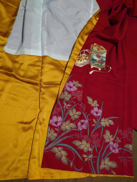 §USED美品、振袖、貝桶吉祥花文、金彩、大きめサイズ < 女性ファッション  §USED美品、振袖、貝桶吉祥花文、金彩、大きめサイズ < 女性ファッションの