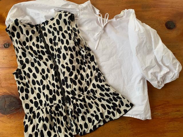 エイチアンドエム トップス 2枚 水玉模様 牛柄 送料無料 < 女性ファッション  エイチアンドエム トップス 2枚 水玉模様 牛柄 送料無料 < 女性ファッションの