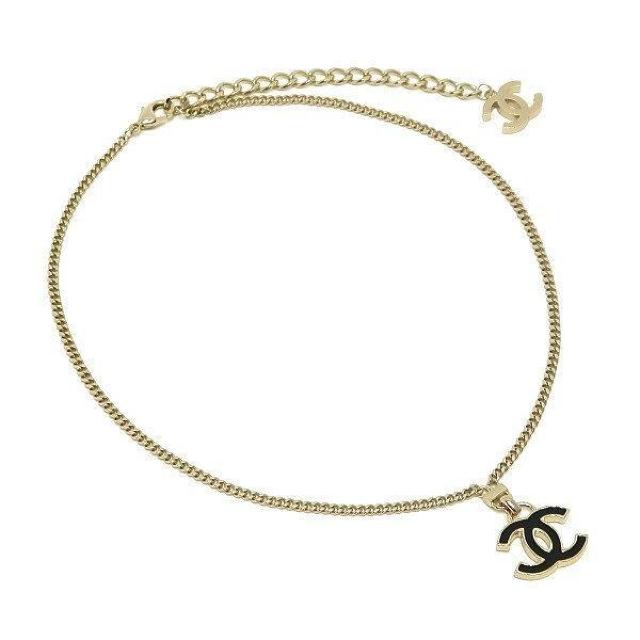 ◆ 本物 新品同様 ◆ CHANEL シャネル ネックレス ブラック 黒 ココ ライトゴールド チェーン ペンダント 箱 人気 < ブランド  ◆ 本物 新品同様 ◆ CHANEL シャネル ネックレス ブラック 黒 ココ ライトゴールド チェーン ペンダント 箱 人気 < ブランドの
