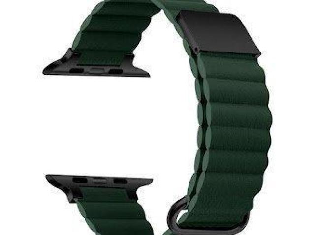 Apple Watch マグネット式 PUレザー バンド ダークグリーン < 男性アクセサリー/時計 Apple Watch マグネット式 PUレザー バンド ダークグリーン < 男性アクセサリー/時計の