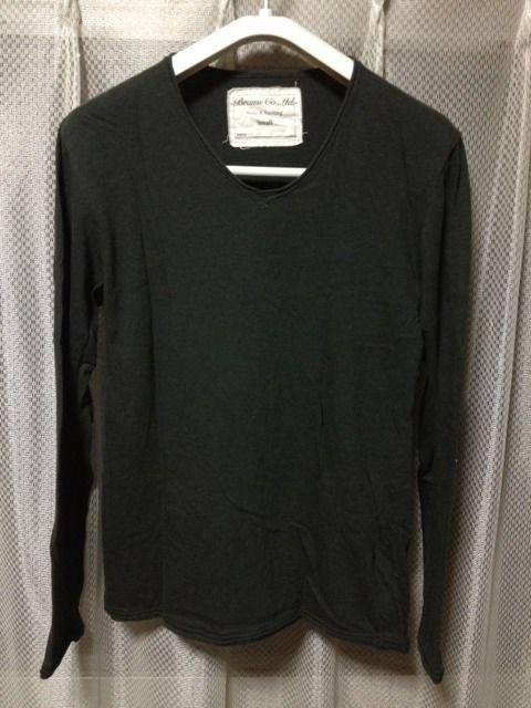 ビームス ユーズド加工 無地 長袖Tシャツ ロンT カットソー Sサイズ 黒グレー 日本製 < ブランド  ビームス ユーズド加工 無地 長袖Tシャツ ロンT カットソー Sサイズ 黒グレー 日本製  < ブランドの