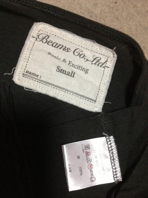 ビームス ユーズド加工 無地 長袖Tシャツ ロンT カットソー Sサイズ 黒グレー 日本製 < ブランド  ビームス ユーズド加工 無地 長袖Tシャツ ロンT カットソー Sサイズ 黒グレー 日本製 < ブランドの