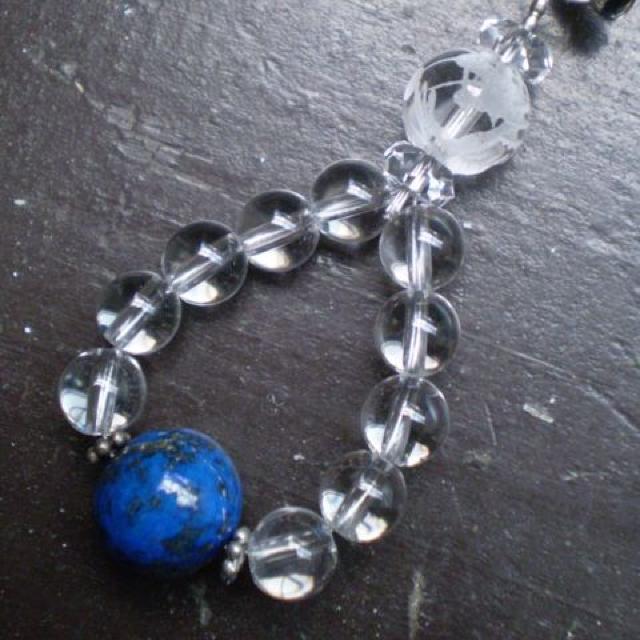 龍彫水晶xラピスラズリストラップ*1 < 家電/AV 龍彫水晶xラピスラズリストラップ*1 < 家電/AVの