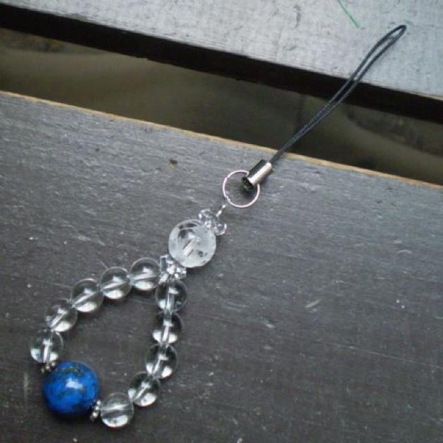 龍彫水晶xラピスラズリストラップ*1 < 家電/AV 龍彫水晶xラピスラズリストラップ*1 < 家電/AVの