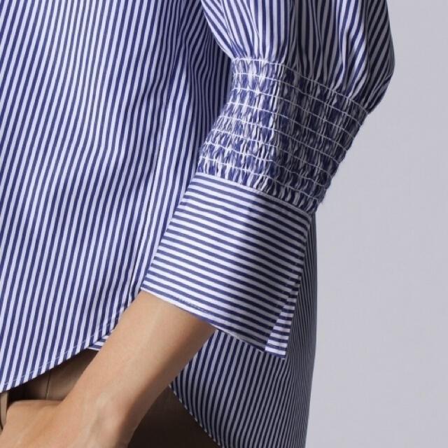 untitled シャーリング袖ストライプシャツ < ブランド  untitled シャーリング袖ストライプシャツ < ブランドの