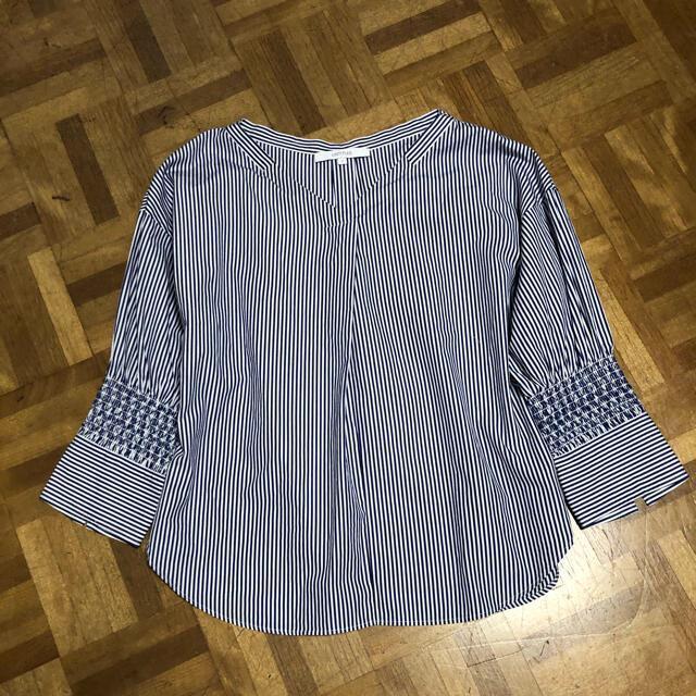 untitled シャーリング袖ストライプシャツ < ブランド  untitled シャーリング袖ストライプシャツ < ブランドの