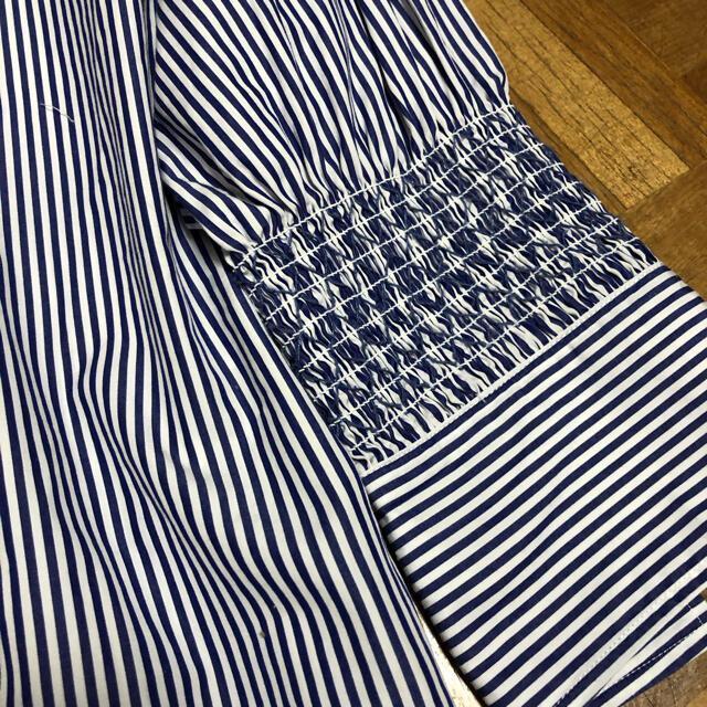 untitled シャーリング袖ストライプシャツ < ブランド  untitled シャーリング袖ストライプシャツ < ブランドの