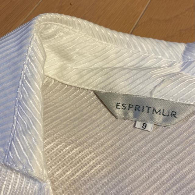 ESPRITMUR/白色ブラウスシャツフリル/サイズ9号Mサイズ/スーツ.入学式.入園式.面接.卒業式.発表会等フォーマル < 女性ファッション  ESPRITMUR/白色ブラウスシャツフリル/サイズ9号Mサイズ/スーツ.入学式.入園式.面接.卒業式.発表会等フォーマル < 女性ファッションの