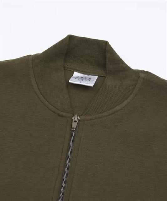 LLサイズ!高貴紳士的!カーキ色合い!裏起毛カットソー!ジップアップブルゾン!新品! < 男性ファッション  LLサイズ!高貴紳士的!カーキ色合い!裏起毛カットソー!ジップアップブルゾン!新品! < 男性ファッションの