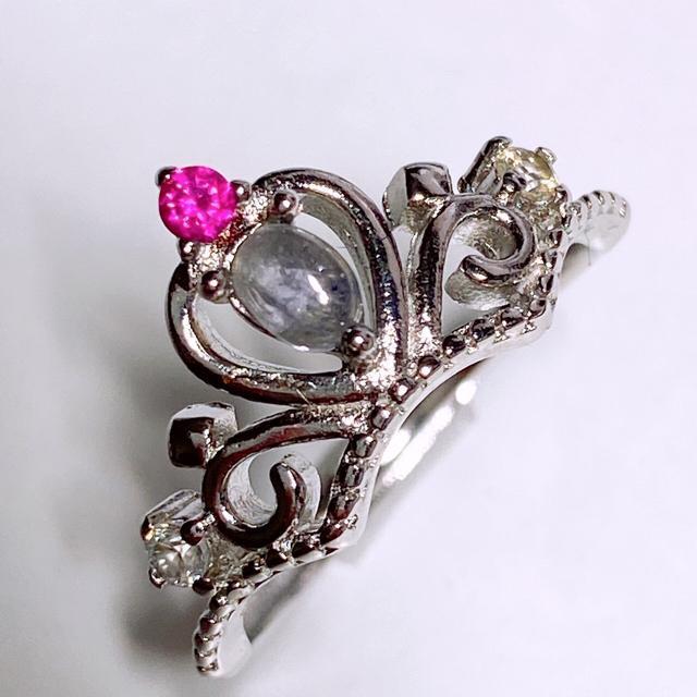 タンザナイト×ピジョンブラッドルビー フリーサイズリング < 女性アクセサリー/時計  タンザナイト×ピジョンブラッドルビー フリーサイズリング  < 女性アクセサリー/時計の