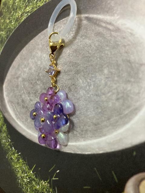 ハンドメイド レジン アジサイチャーム アンブレラマーカー < 女性ファッション  ハンドメイド レジン アジサイチャーム アンブレラマーカー < 女性ファッションの