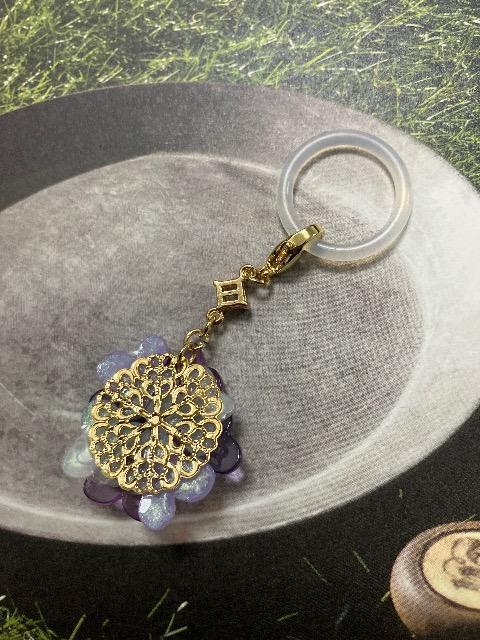 ハンドメイド レジン アジサイチャーム アンブレラマーカー < 女性ファッション  ハンドメイド レジン アジサイチャーム アンブレラマーカー < 女性ファッションの