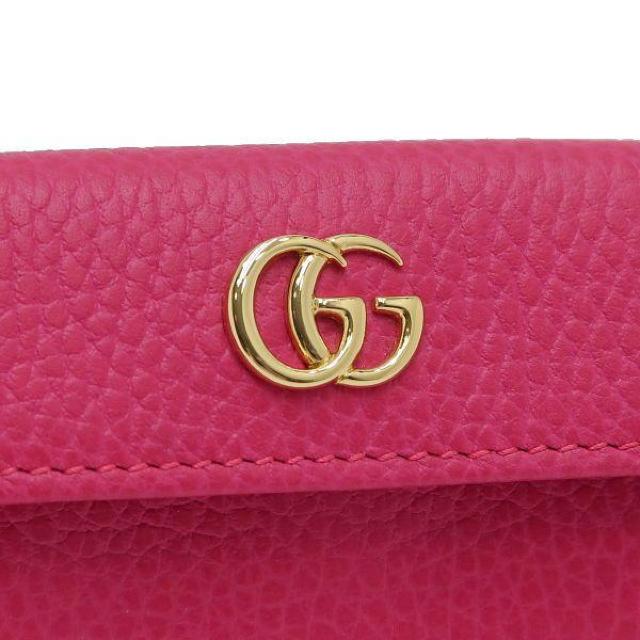 ◆ 本物 新品同様 ◆ GUCCI グッチ スモール 3つ折り財布 コンパクト レザー ピンク 保存袋 箱 人気 523277 < ブランド  ◆ 本物 新品同様 ◆ GUCCI グッチ スモール 3つ折り財布 コンパクト レザー ピンク 保存袋 箱 人気 523277 < ブランドの