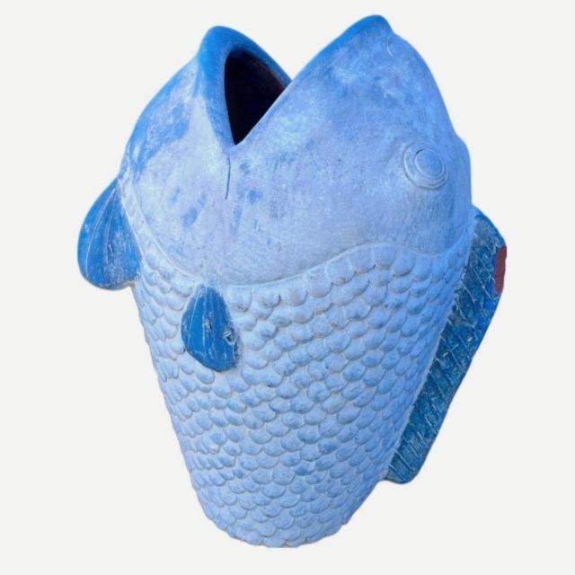 大きな 陶器 魚 置物 傘立て 花入れ オブジェ インテリア ガーデニング 花瓶 縁起物 工芸品 美術品 園芸 ガーデニング 花器 < インテリア/ライフ  大きな 陶器 魚 置物 傘立て 花入れ オブジェ インテリア ガーデニング 花瓶 縁起物 工芸品 美術品 園芸 ガーデニング 花器  < インテリア/ライフの