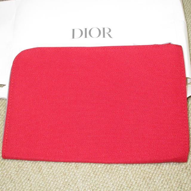 未使用☆DIORディオール*ノベルティポーチ(レッド系) < ブランド  未使用☆DIORディオール*ノベルティポーチ(レッド系) < ブランドの