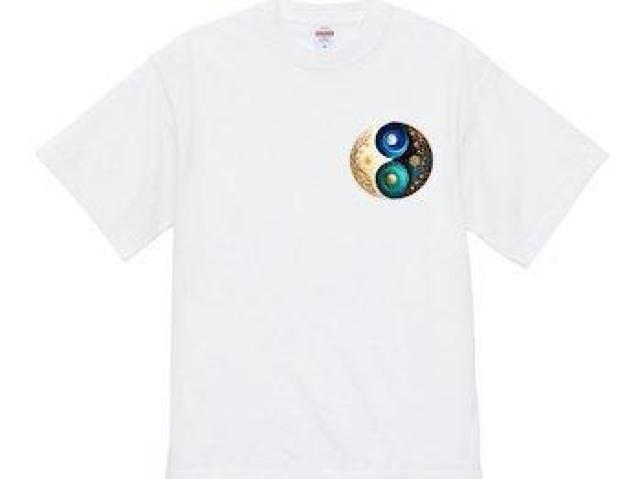 ハイクオリティー Tシャツ陰陽模様 太極拳 気功 < 男性ファッション ハイクオリティー Tシャツ陰陽模様 太極拳 気功 < 男性ファッションの