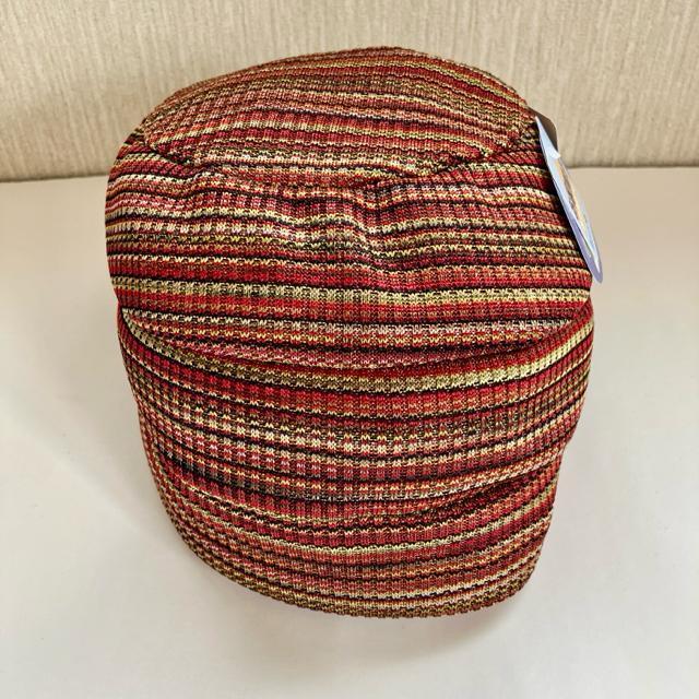 【新品タグ付き】おうち帽子☆ダークオレンジストライプ★男女兼用 < 女性ファッション 【新品タグ付き】おうち帽子☆ダークオレンジストライプ★男女兼用 < 女性ファッションの