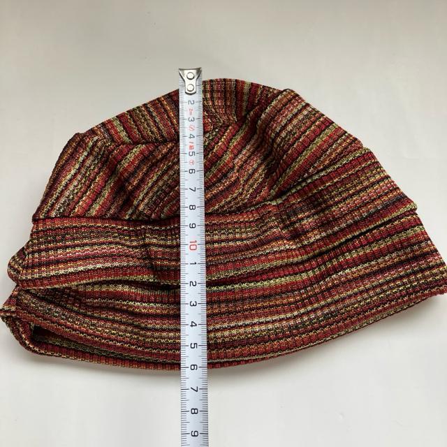 【新品タグ付き】おうち帽子☆ダークオレンジストライプ★男女兼用 < 女性ファッション 【新品タグ付き】おうち帽子☆ダークオレンジストライプ★男女兼用 < 女性ファッションの