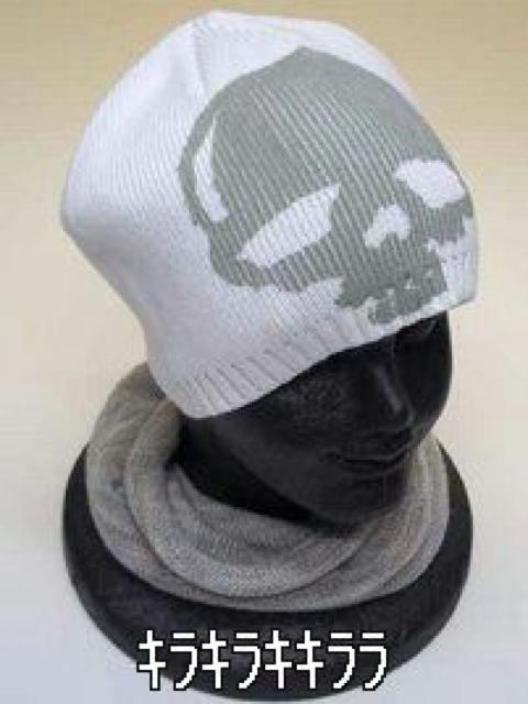 《New》冬のマストアイテム<男女OK>スカル★ニット帽/ホワイト < 男性ファッション 《New》冬のマストアイテム<男女OK>スカル★ニット帽/ホワイト < 男性ファッションの