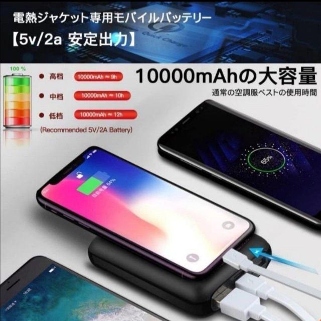 ���o�C���o�b�e���[�@Vinmori �d�M�x�X�g �o�b�e���[ 10000mAh