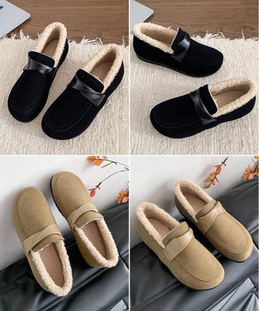 送料無料 新品 ファーモカシンシューズ レディース裏起毛 < 女性ファッション  送料無料 新品 ファーモカシンシューズ レディース裏起毛 < 女性ファッションの