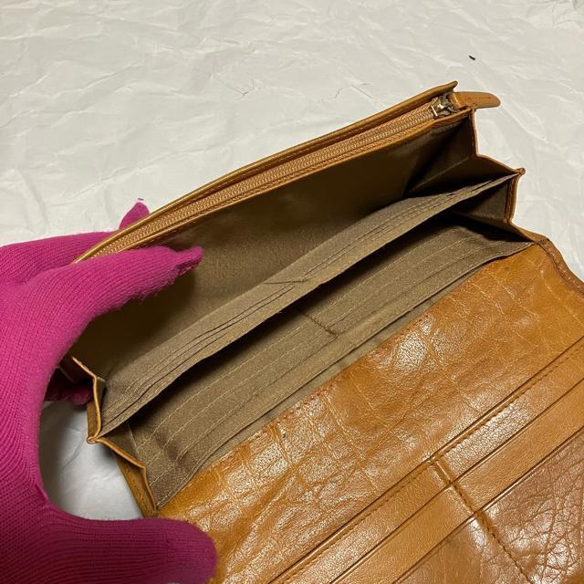 【ノーブランド扱い】【本革の香り漂う】〈大人のメッシュデザイン〉 長財布 < 女性ファッション 【ノーブランド扱い】【本革の香り漂う】〈大人のメッシュデザイン〉 長財布 < 女性ファッションの