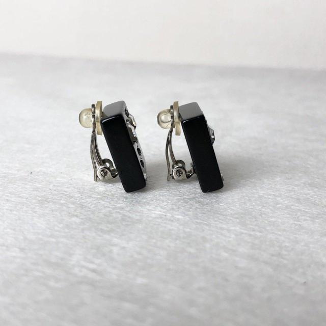 【極美品】CHANEL シャネル スクエア イヤリング ココマーク ラインストーン 刻印プレート付 05A < ブランド 【極美品】CHANEL シャネル スクエア イヤリング ココマーク ラインストーン 刻印プレート付 05A < ブランドの
